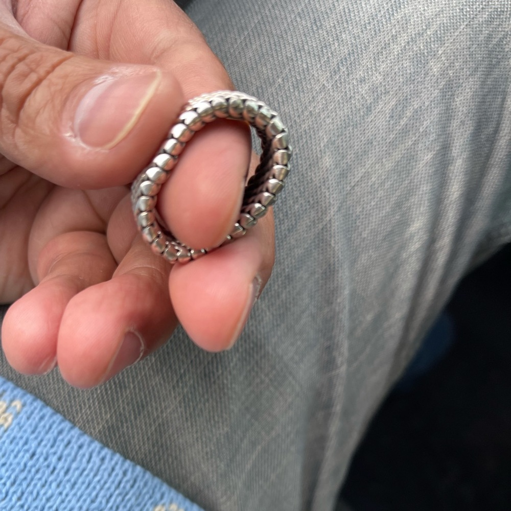 Flexible Solid Starling Silver Ring - image 4